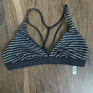 Victoria’s Secret Sport Bra | Black & White Stripe | Size XS